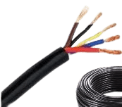 Cable vaina redonda 5x1.50mm, con interior expuesto y rollo