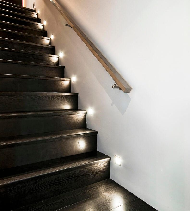 Iluminación decorativa para escaleras