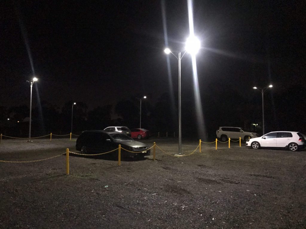 Iluminación en estacionamiento