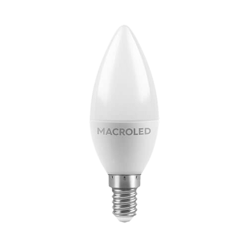 Bulbo LED Vela 6W E14 Cálida – MACROLED