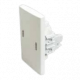Llave CIVIL armada 1 cargador USB doble + 1 toma – KALOP