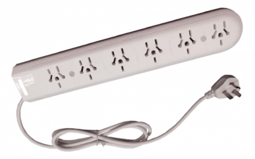 Zapatilla 6 tomas multinorma cable 1.5mts con térmica – KALOP