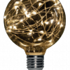 Lámpara LED 1.5W E27 G95 Globo Glitter Decó cálido – YARLUX