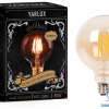 Lámpara LED 8W E27 G120 Globo Retro Decó dorado [DIM] – YARLUX