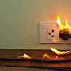 Accidente eléctrico incendio