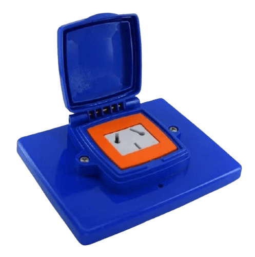 Caja capsulada PVC de embutir 1 toma combinada - MIG