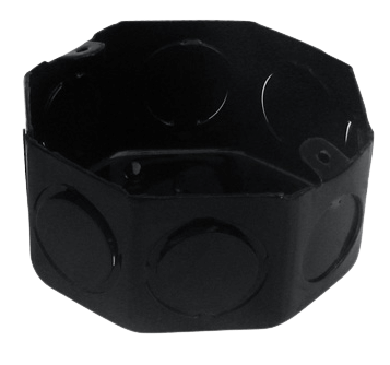 Caja de hierro embutir octogonal chica