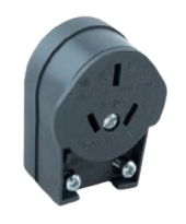 Ficha hembra polarizada salida lateral giratoria - RICHI