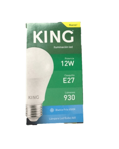 Lámpara LED 12W A60 E27 – KING Lámpara LED 12W A60 E27 – KING