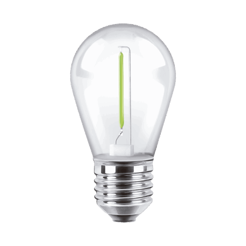 Bulbo LED Gota Deco Color! 1W E27 Verde - MACROLED