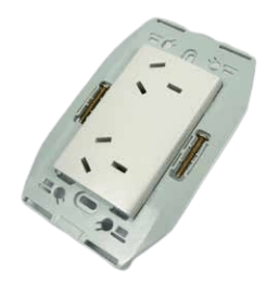 Módulo toma doble combinado, con bastidor - KALOP