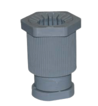 Conector prensacaño 1" gris - TABLEPLAST