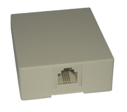 Toma exterior para RJ11 telefónica simple autoadhesivo - PINI
