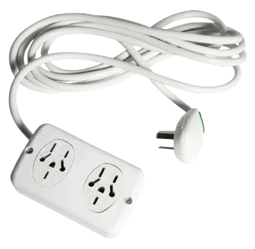 Zapatilla 2 tomas multinorma con cable con térmica - KALOP