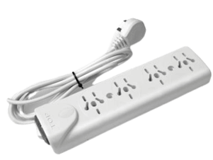 Zapatilla 4 tomas multinorma con cable con llave - TAAD