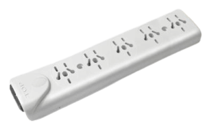 Zapatilla 5 tomas multinorma sin cable con llave - TAAD