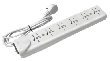 Zapatilla 5 tomas multinorma con cable con llave – TAAD
