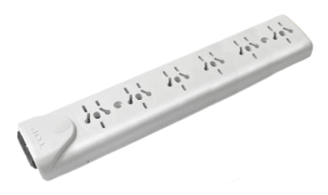 Zapatilla 6 tomas multinorma sin cable - TAAD