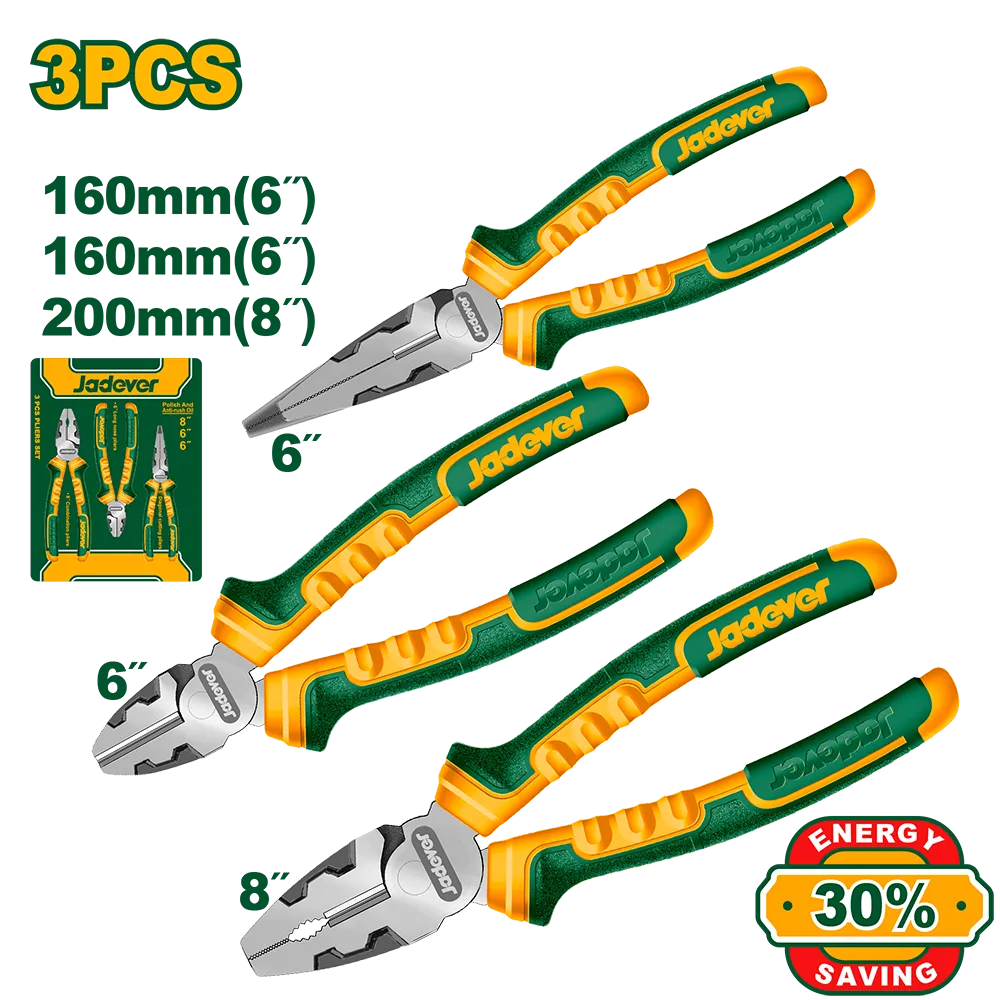 Pinza universal 8″ mango bicol – JADEVER