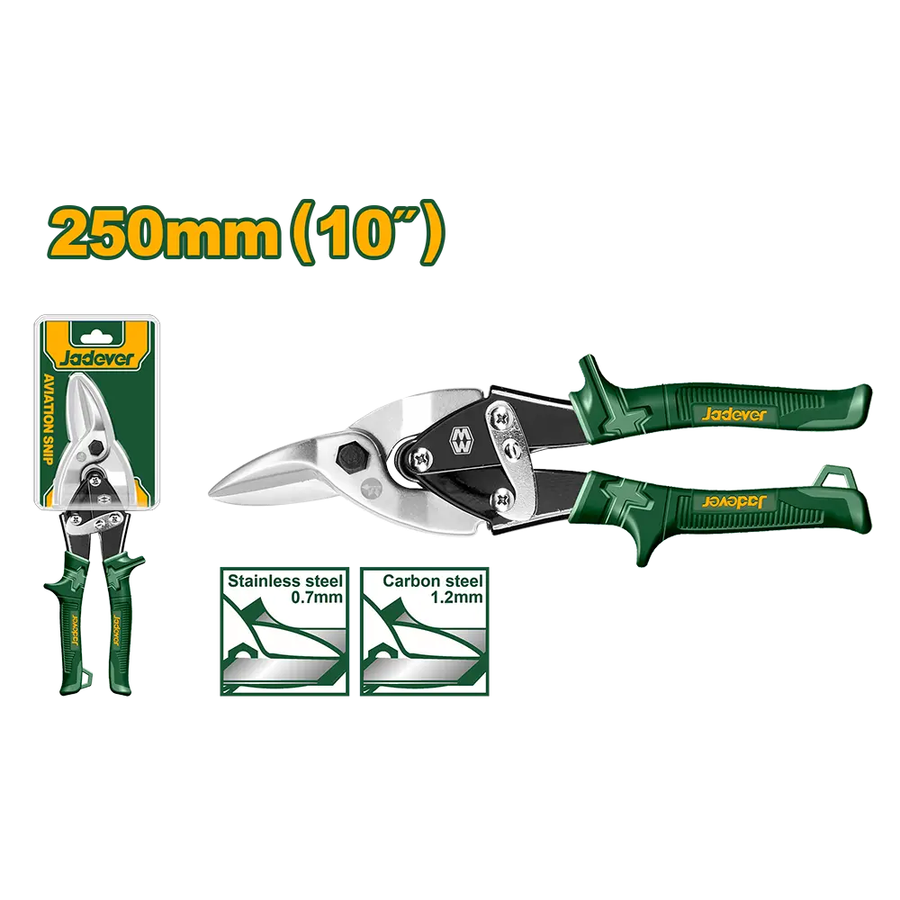 Tijera chapa (10″) punta RECTA – JADEVER