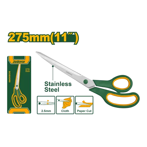Tijera mango ergonom 11" acero inox - JADEVER
