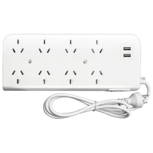 Zapatilla 8 tomas c/3 mt cable c/term. y DOBLE u