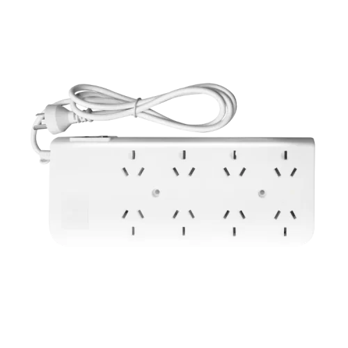 Zapatilla 8 tomas c/1.5 mt cable c/term.B/N