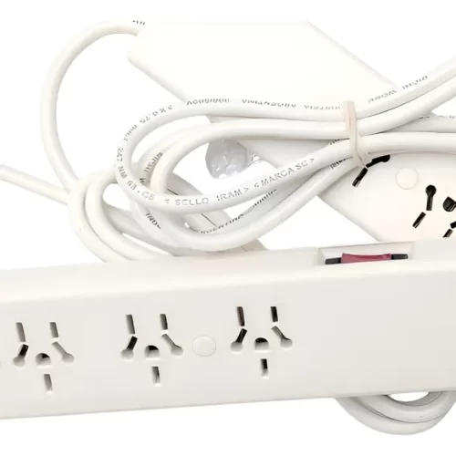 Zapatilla 4 tomas con cable 1.5 MTS.c/cablec/term