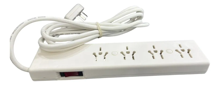 Zapatilla 4 tomas con cable 5 MTS.c/cablec/termi