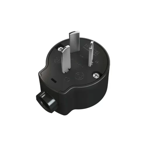 Ficha Macho Polarizada Salida Lateral Jeluz