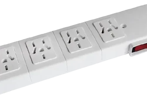 Zapatilla 4 Tomas Multinorma Blanco sin Cable con Ter Kalop