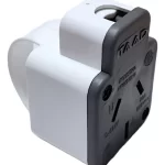 Ficha Macho Polarizada Salida Lateral Blanco Kalop