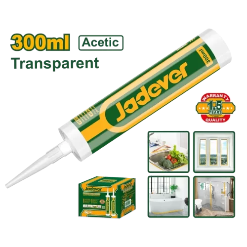Silicona Acetica Tubo 300ml Transparente Jadever