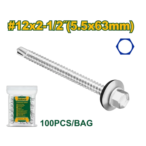 Tornillo Punta Mecha Cza Exa 12x2 1/2" 5.5x63x100 Jadever