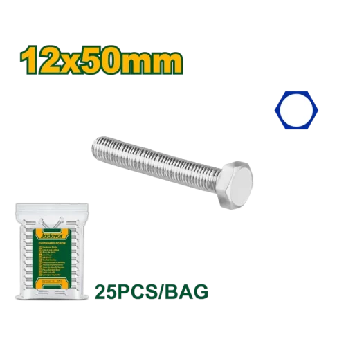 Bulón Hexag T12x50mm X25u Jadever