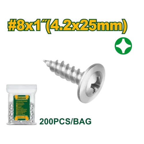 Tornillo Punta Aguja Philips T8x1" 4.2x25 200 Jadever