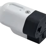 Ficha Macho Polarizada Salida Trasera Gris TAAD