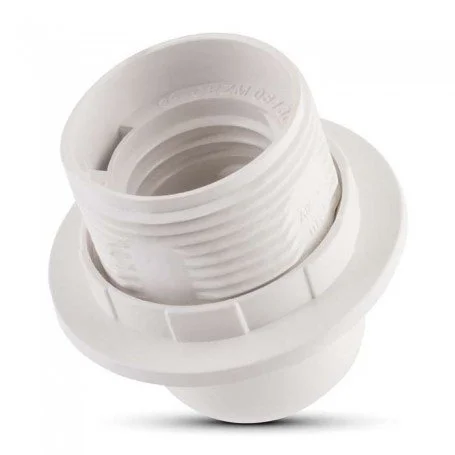 Portalámpara con Rosca Exterior con Tuerca para Pantalla TAAD