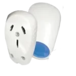 Ficha Macho Polarizada Salida Trasera Blanco TAAD