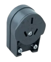 Ficha Hembra Polarizada Salida Lateral Giratoria Richi