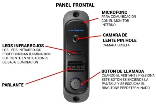 Portero Visor Js 410 4" Mirror Hyunday - Imagen 3