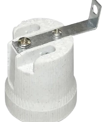 Portalámpara Ceramico con Escuadra o Puente Manhard