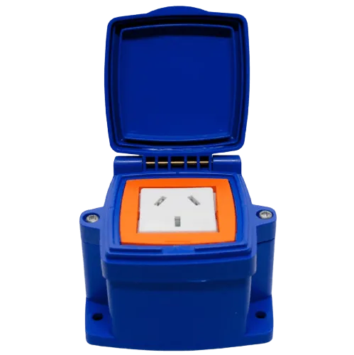 Caja Capsulada PVC Exterior 1 Toma Polarizado MIG