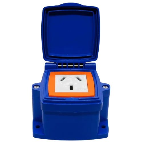 Caja Capsulada PVC Exterior 1 Toma 20amp MIG