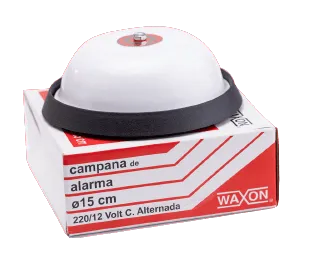 Campana Blanca o Roja 10cm con Trafo Waxon
