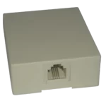 Toma Exterior para Rj11 Tel Doble Autoadhesivo Pini