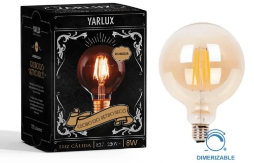 Lámpara LED 8W Globo 120 Dorada Yarlux Lámpara LED 8W Globo 120 Dorada Yarlux - Imagen 2