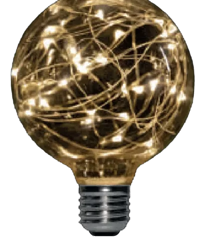 Lámpara LED 1.5W Globo 95 Glitter Cálida Yarlux