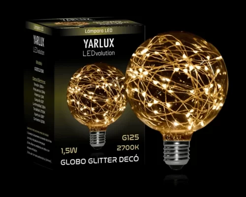 Lámpara LED 1.5W Globo 120 Glitter Cálida Yarlux - Imagen 2