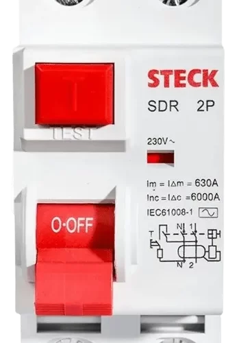 Disyuntor 2x63 30ma Steck